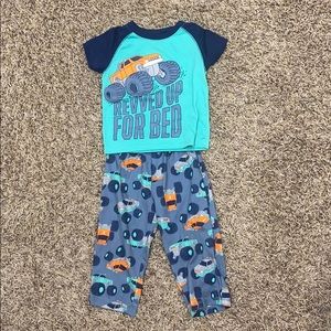 Boy’s Two Piece Monster Truck Pj Set